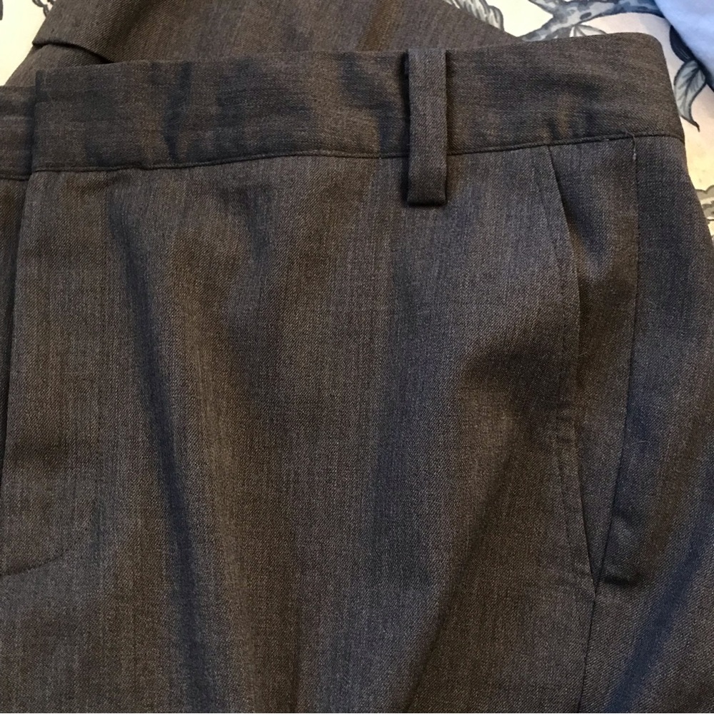 Banana Republic Martin Fit Gray Cuff Cropped Pants 12 - Picture 10 of 10